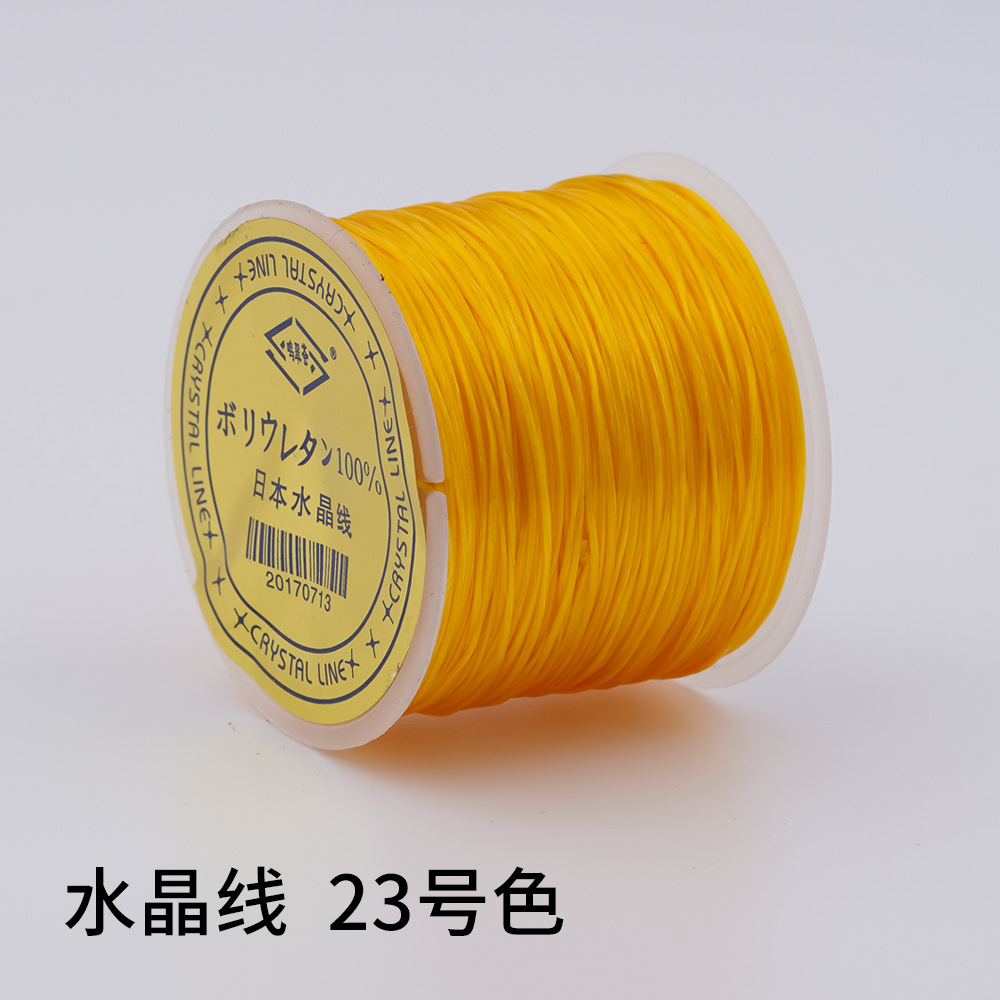 日本製 100m クリスタルゴムコード