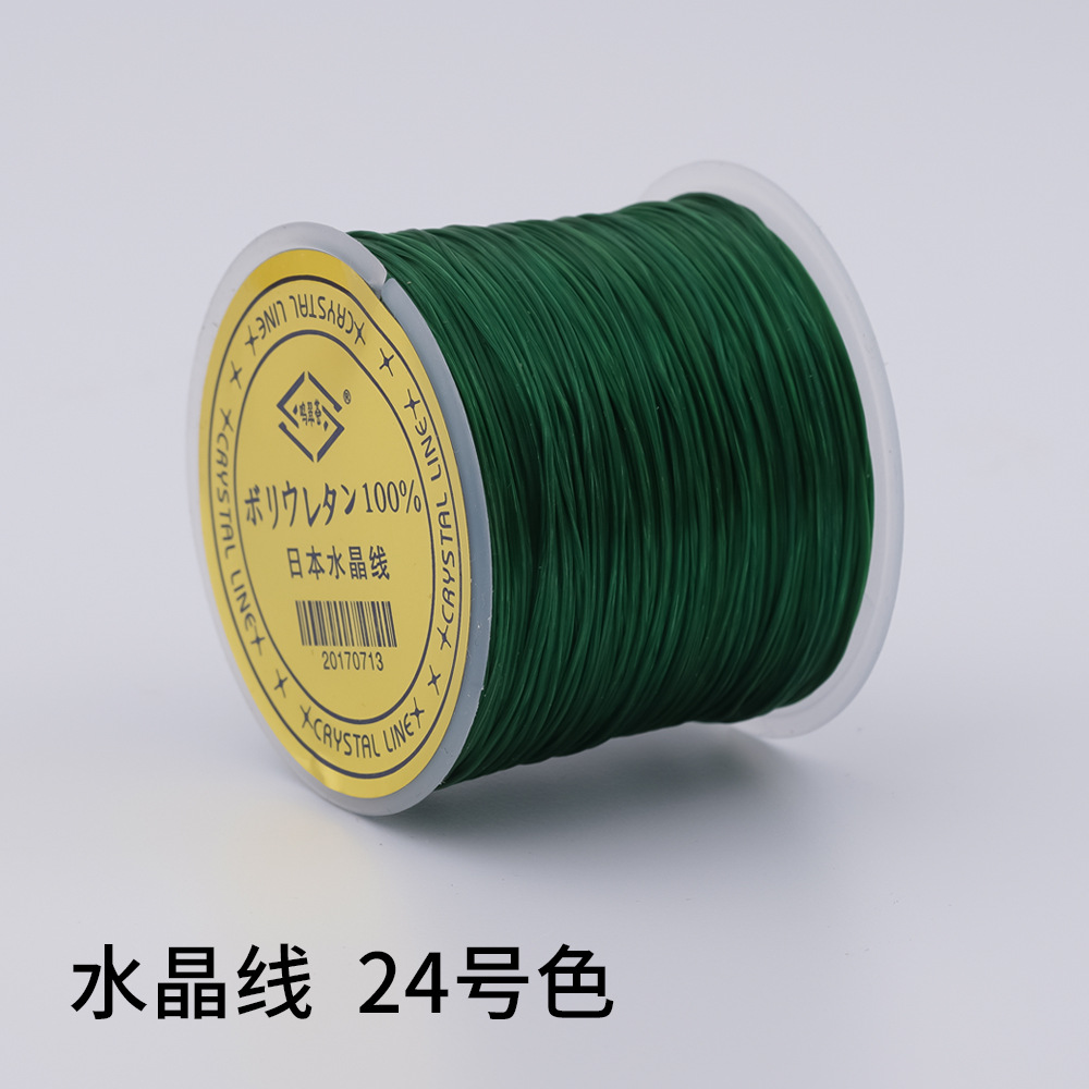 日本製 100m クリスタルゴムコード
