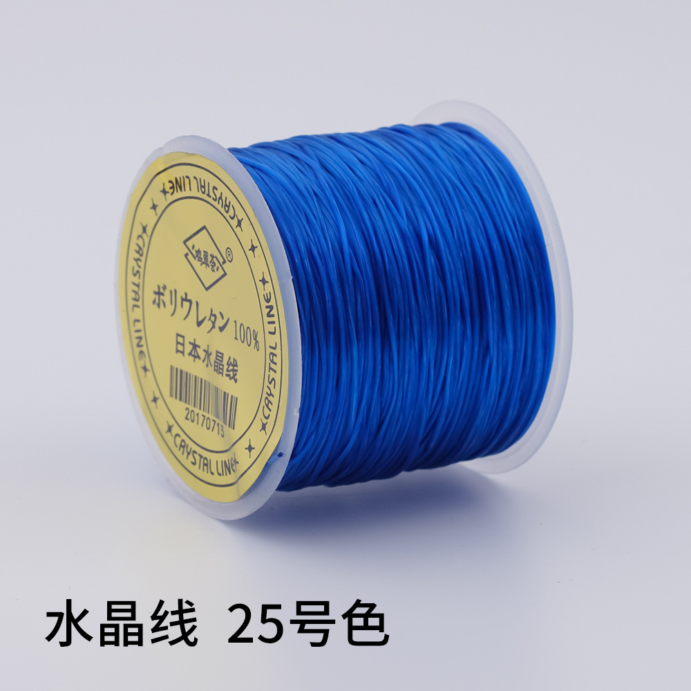 日本製 100m クリスタルゴムコード