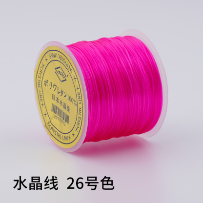 日本製 100m クリスタルゴムコード