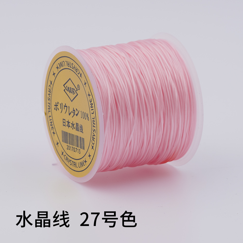 日本製 100m クリスタルゴムコード