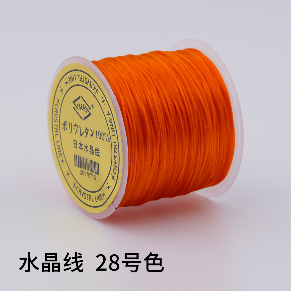 日本製 100m クリスタルゴムコード