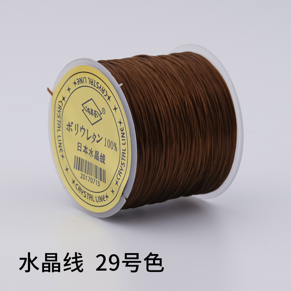 日本製 100m クリスタルゴムコード
