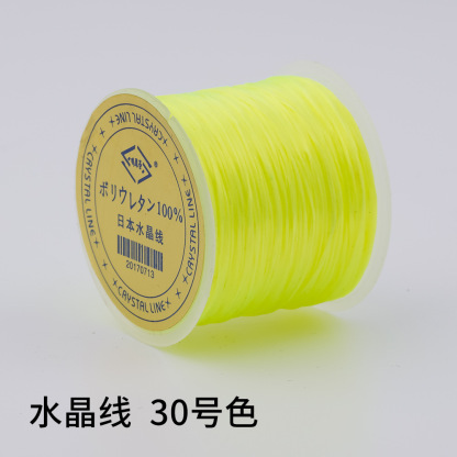 日本製 100m クリスタルゴムコード