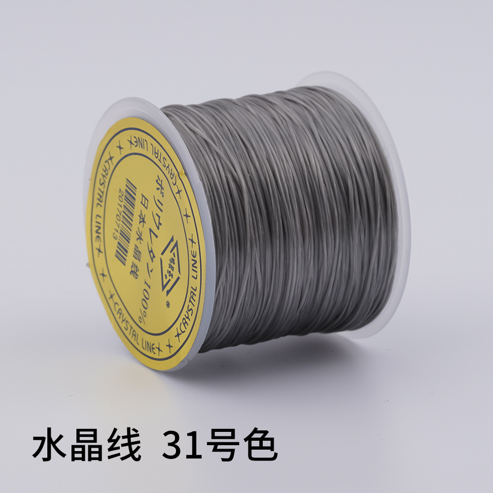 日本製 100m クリスタルゴムコード