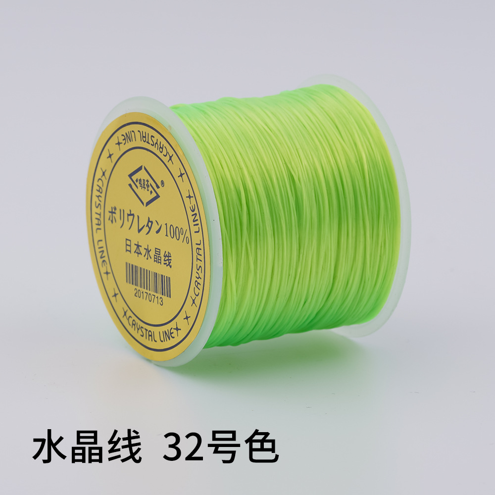 日本製 100m クリスタルゴムコード