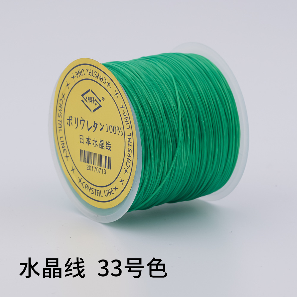 日本製 100m クリスタルゴムコード