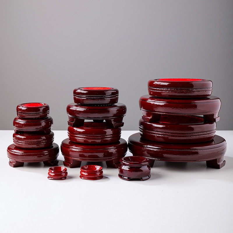 木製クリスタルボールベース クリスタルボール用無垢ウッドベース 水晶玉台座