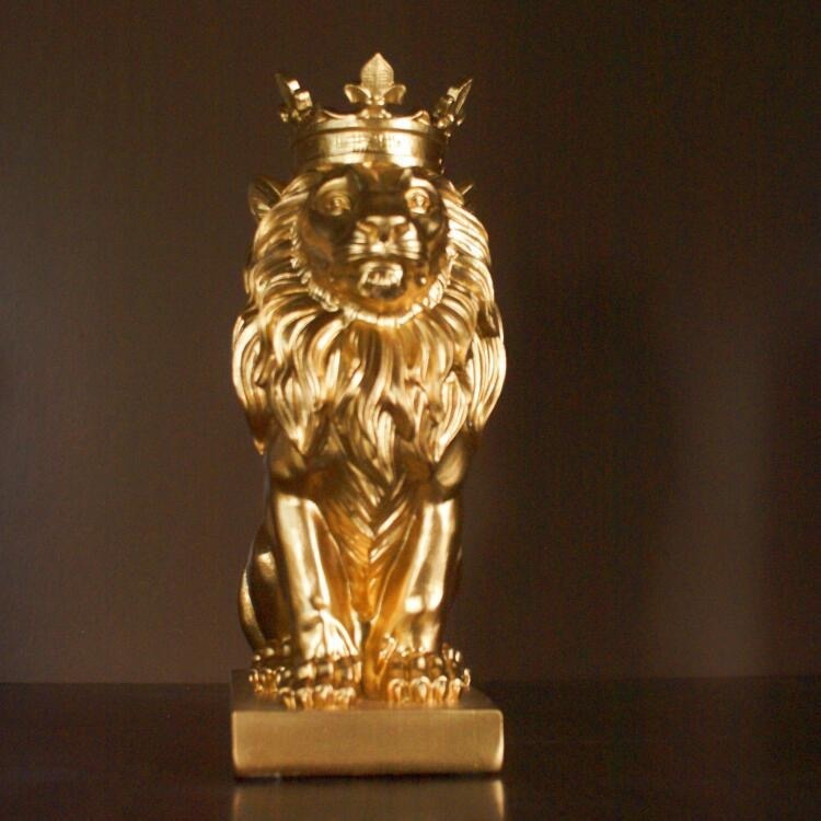 台座　ライオン匹　樹脂