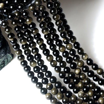 ゴールドオブシディアン連材