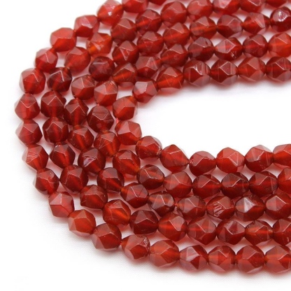 ダイヤモンドカット面赤オニキス