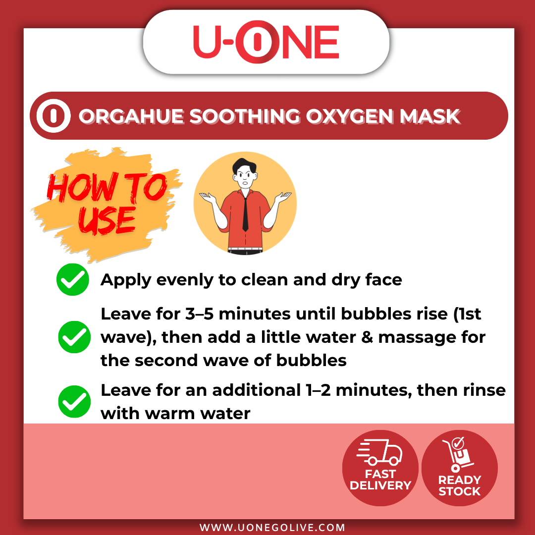 U-ONE | Korea | Orgahue | Soothing Oxygen Mask | 100ml