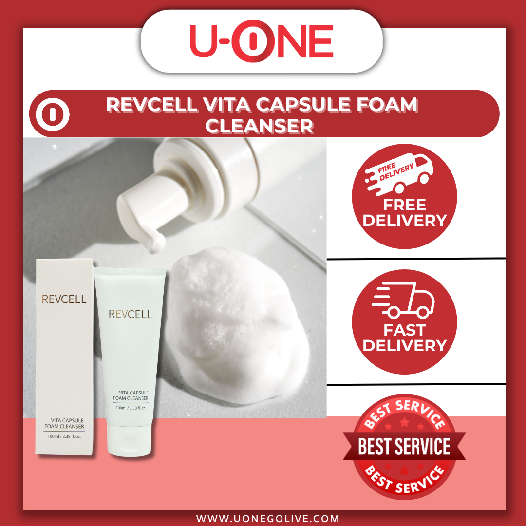 U-ONE | Korea | Revcell | Vita Capsule Foam Cleanser | 100ml | Facial Cleanser 