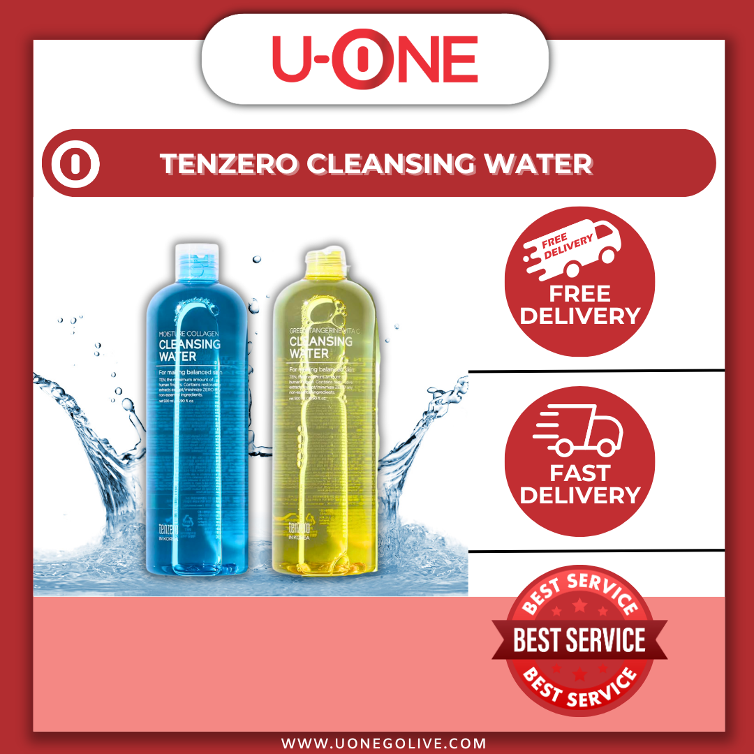 U-ONE | Korea | Tenzero | Cleansing Water | 500ml | Facial Cleanser