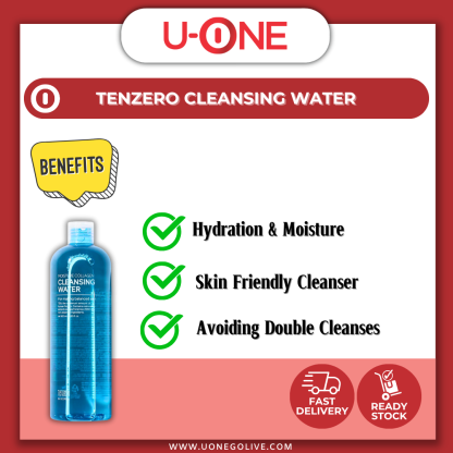 U-ONE | Korea | Tenzero | Cleansing Water | 500ml | Facial Cleanser