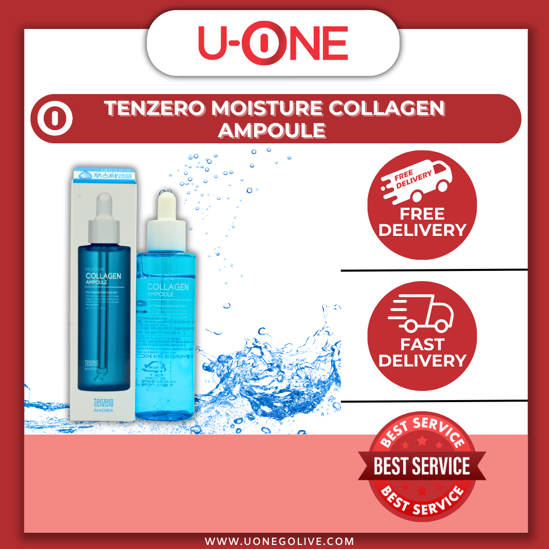 U-ONE | Korea | Tenzero | Moisture Collagen Ampoule | 110ml | Skin Care