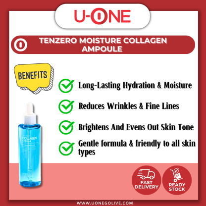U-ONE | Korea | Tenzero | Moisture Collagen Ampoule | 110ml | Skin Care