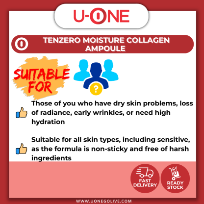 U-ONE | Korea | Tenzero | Moisture Collagen Ampoule | 110ml | Skin Care