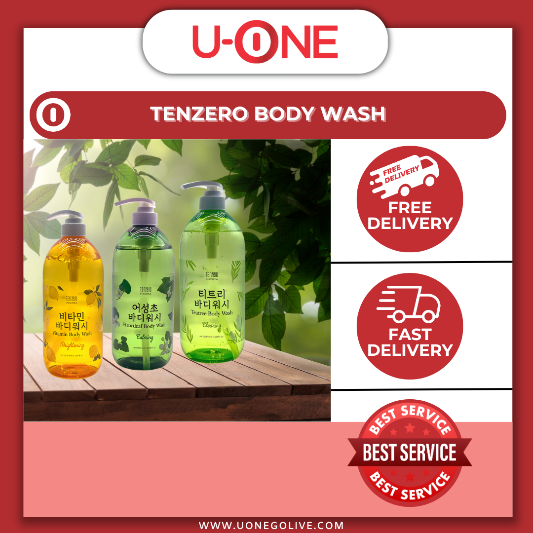 U-ONE | Korea | Tenzero | Body Wash | 1000ml | Body Care 