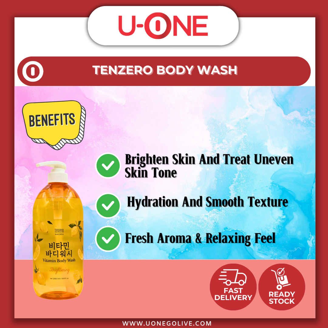 U-ONE | Korea | Tenzero | Body Wash | 1000ml | Body Care 