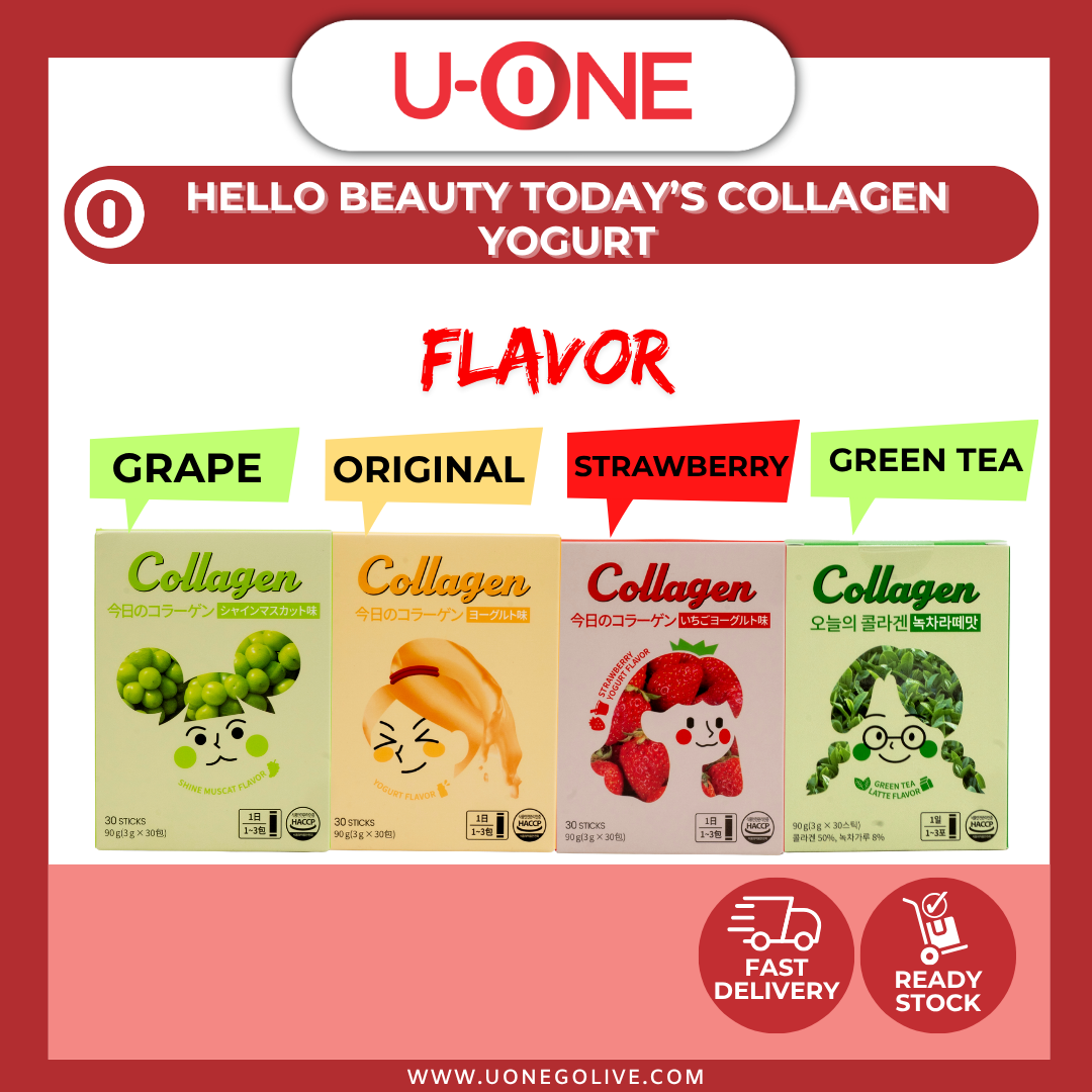 U-ONE | Korea | Today's Collagen Yogurt | 3g x 30stick