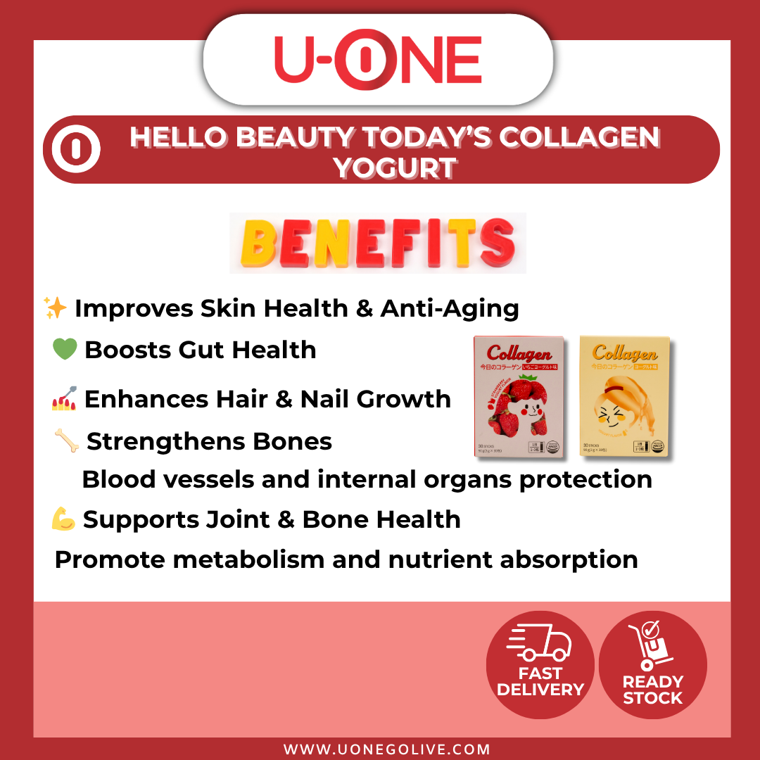 U-ONE | Korea | Today's Collagen Yogurt | 3g x 30stick