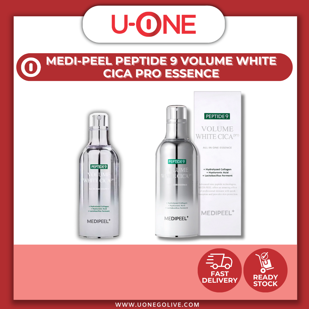 U-ONE | Korea | Medi-Peel | Peptide 9 Volume White Cica Pro Essence | 100ml | Facial Serum