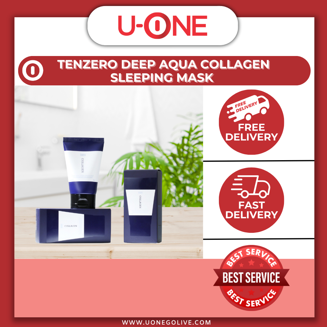 U-ONE | Korea | Tenzero | Deep Aqua Collagen Sleeping Mask | 2 x 100g | Skincare 
