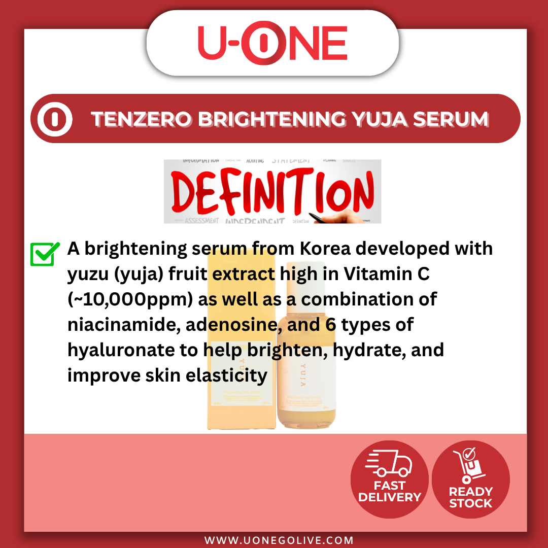U-ONE | Korea | Tenzero | Brightening Yuja Serum | 50ml | SkinCare