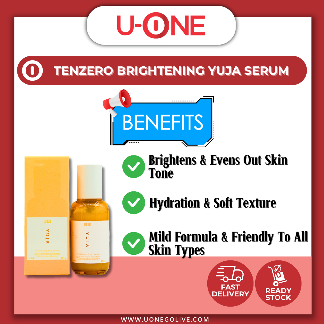 U-ONE | Korea | Tenzero | Brightening Yuja Serum | 50ml | SkinCare