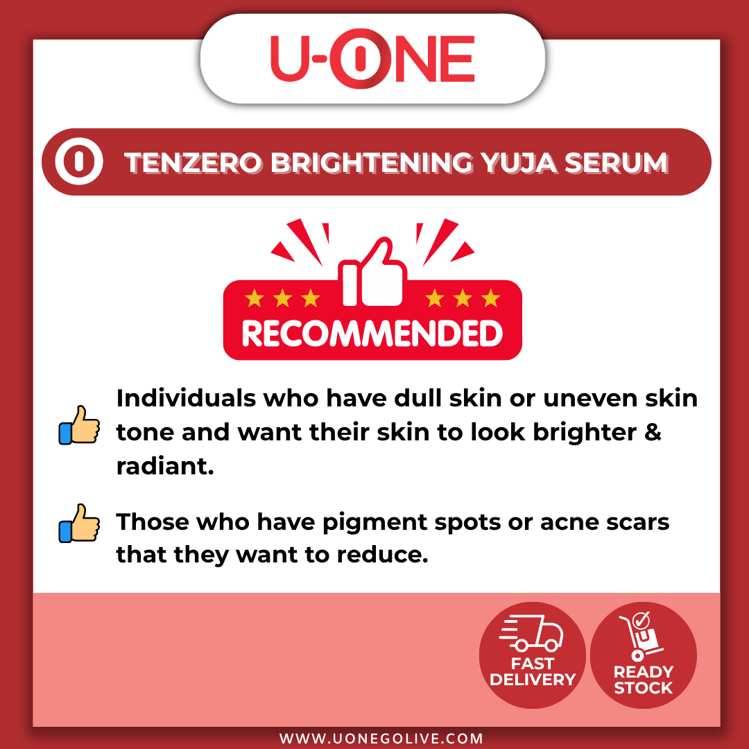 U-ONE | Korea | Tenzero | Brightening Yuja Serum | 50ml | SkinCare