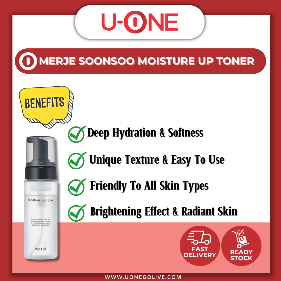 U-ONE | Korea | Merje | Soonsoo Moisture Up Toner | 150ml | Skin Care