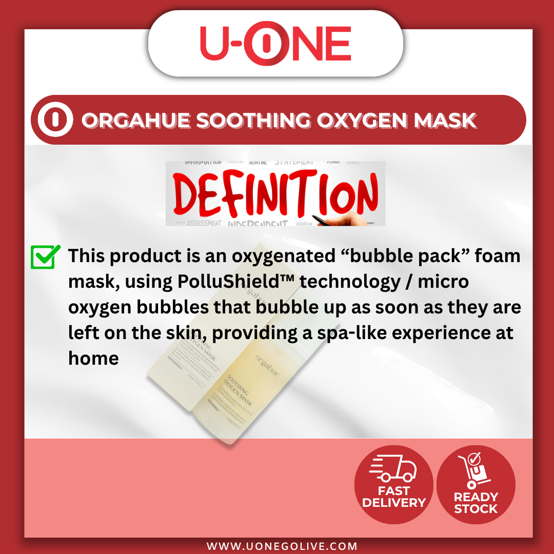 U-ONE | Korea | Orgahue | Soothing Oxygen Mask | 100ml
