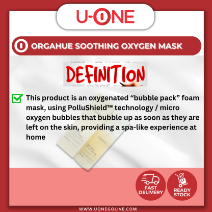 U-ONE | Korea | Orgahue | Soothing Oxygen Mask | 100ml