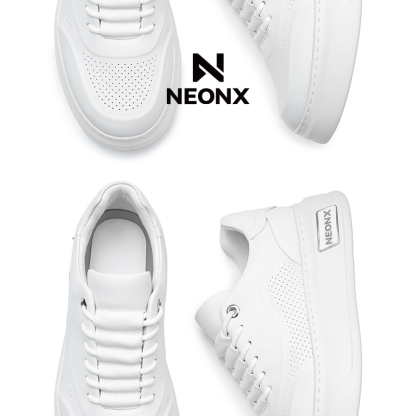 NEONX經典百搭休閒白色皮鞋
