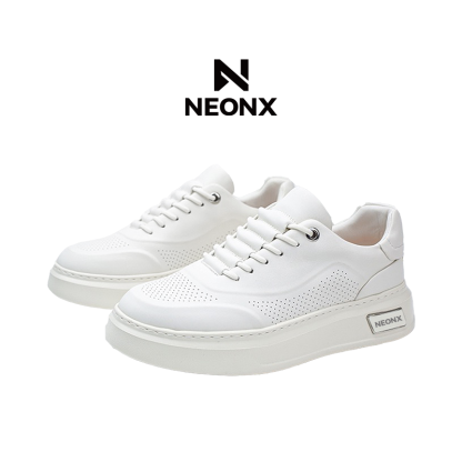 NEONX經典百搭休閒白色皮鞋