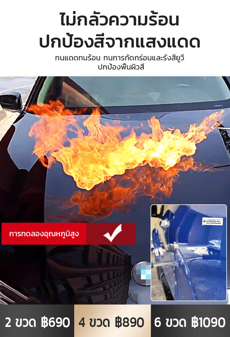 【สัมผัสความหรูหราแบบรถยนต์สุดหรู】น้ำยาเคลือบเงารถยนต์