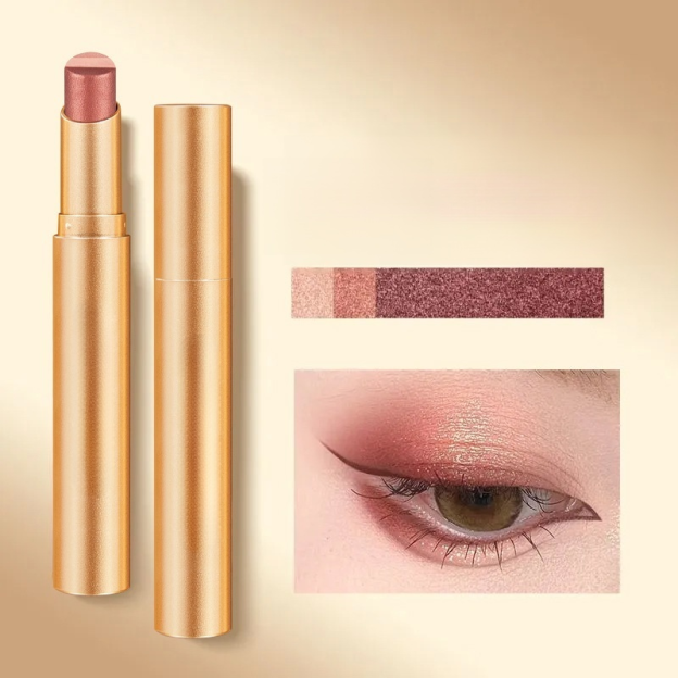 【ทาแล้วมีสามสี】อายแชโดว์3สีแบบแท่ง