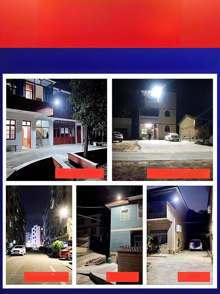 【การส่องสว่างทั้งถนน】ไฟพลังงานแสงอาทิตย์ในครัวเรือน