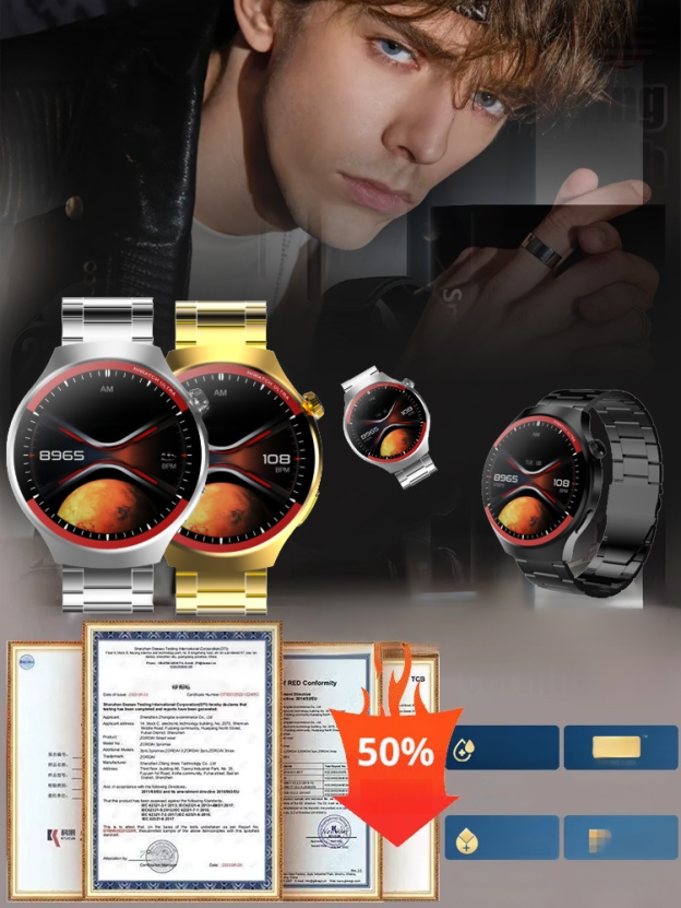 สมาร์ทวอทช์หน้าจอทรงกลมสำรวจอวกาศ WATCH4PRO
