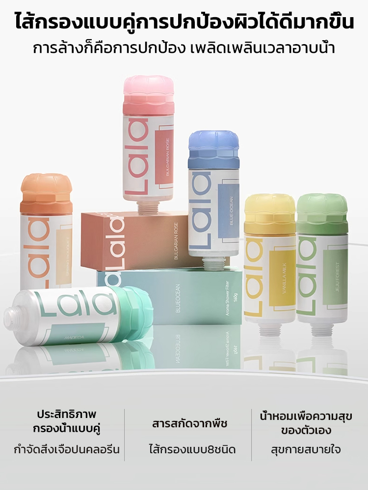 ชุดฝักบัวอาบน้ำกรองน้ำเพิ่มแรงดันน้ำกำจัดคลอรีนเพิ่มกลิ่นหอม