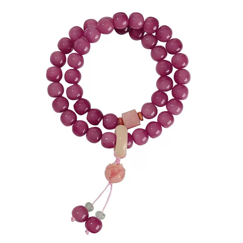 【開光產品】烏梅子醬菩提手串獨家開運・天然能量・甜酷必備