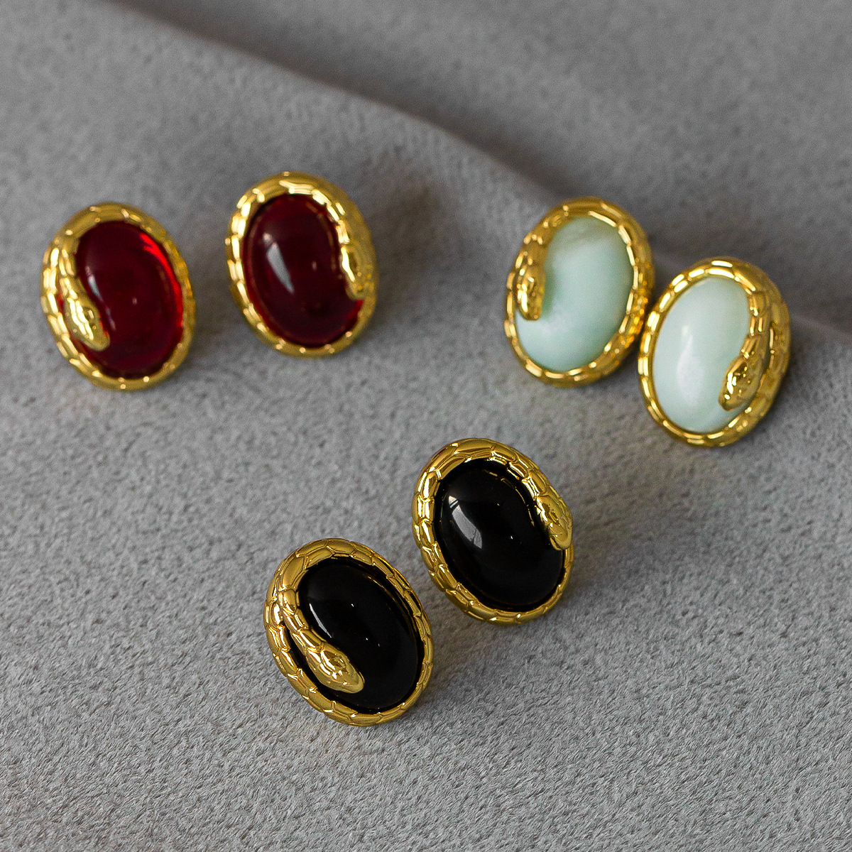 Year of the Snake Earrings- intelligence, grace, prosperity, and enduring fortune