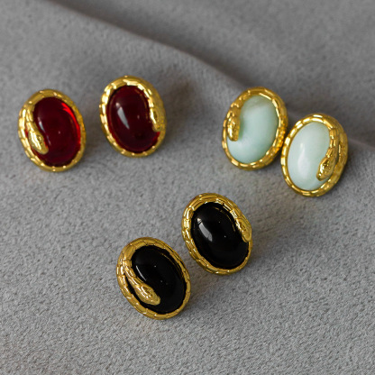 Year of the Snake Earrings- intelligence, grace, prosperity, and enduring fortune