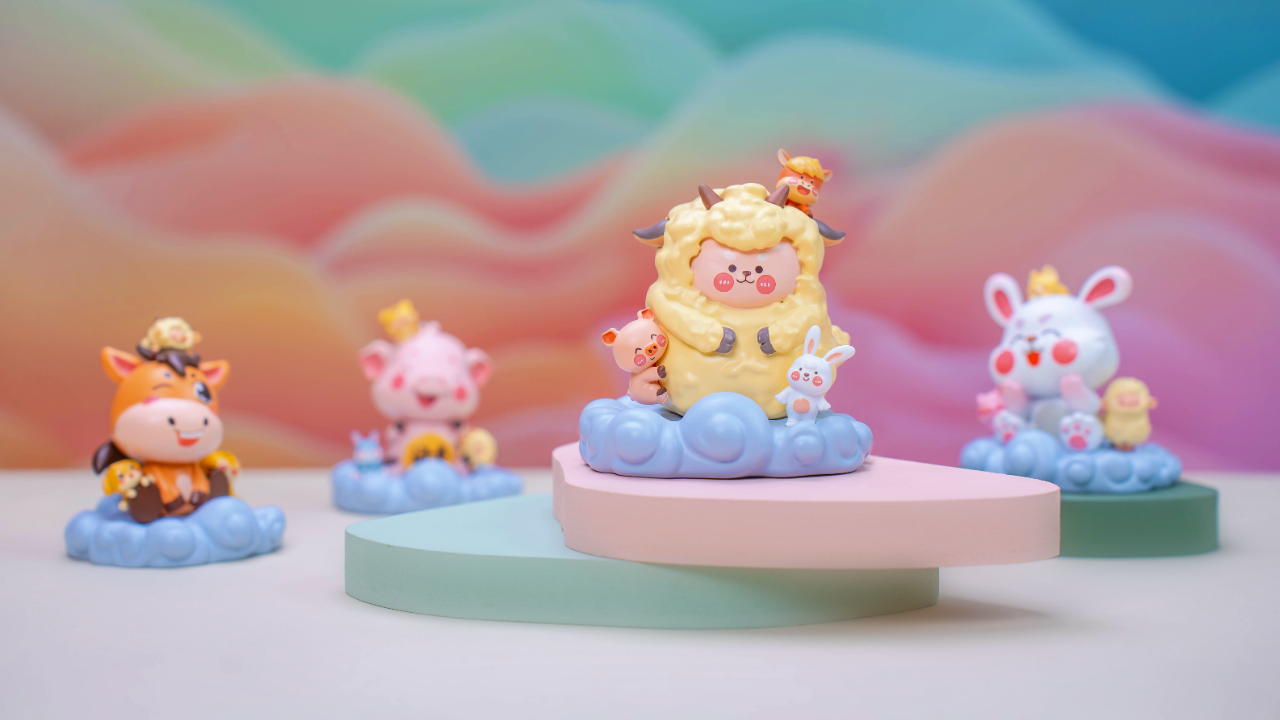 2025 Year of the Snake Fortune Decoration | Chinese Zodiac Triad & Hexad Harmony Figurine for Home & Office – Attract Luck, Wealth, and Noble Support