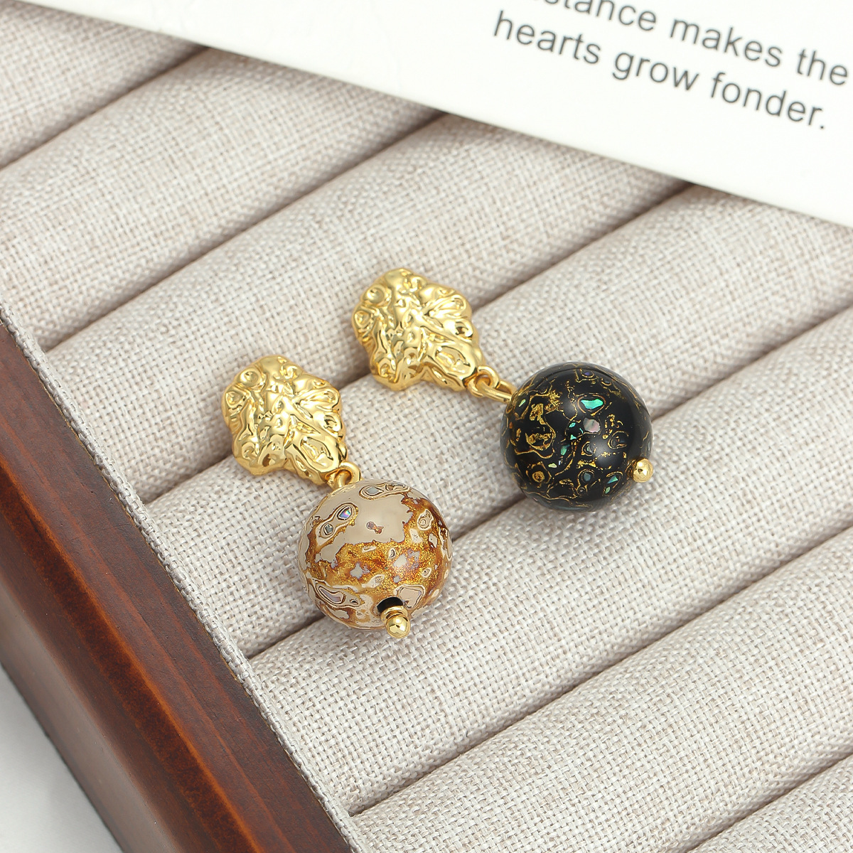  Intangible Cultural Heritage Lacquer Earrings -resilience，harmony，undying Eastern splendor