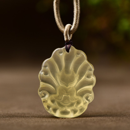 Citrine Nine-Tailed Fox Pendant