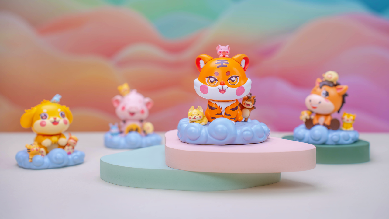 2025 Year of the Snake Fortune Decoration | Chinese Zodiac Triad & Hexad Harmony Figurine for Home & Office – Attract Luck, Wealth, and Noble Support