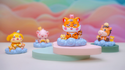 2025 Year of the Snake Fortune Decoration | Chinese Zodiac Triad & Hexad Harmony Figurine for Home & Office – Attract Luck, Wealth, and Noble Support