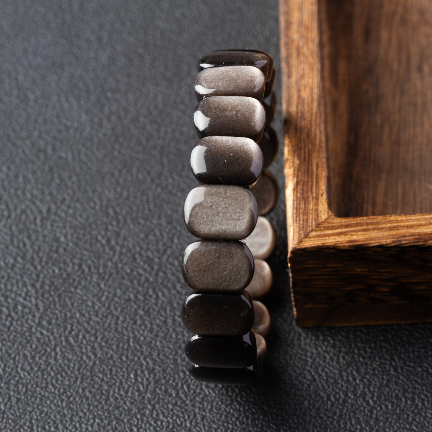 天然金&银曜石手牌手链-2025年本命年吉祥物